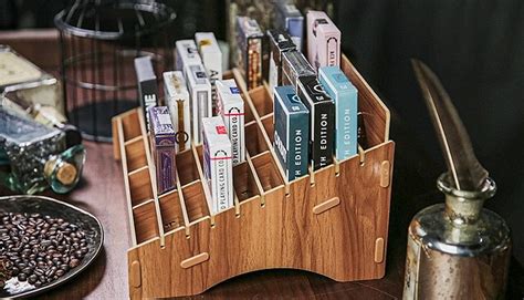 Wooden Playing Card Display Stand (Large | 40-Decks)