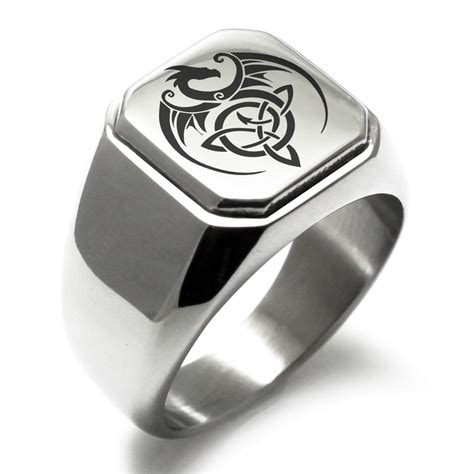 Jewelry Mortal Kombat Dragon Crest Engraving Gold Tungsten Wedding Band ...