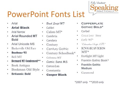 15 Microsoft Office Fonts Images - Microsoft Word Fonts List, Free ...