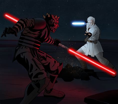 ArtStation - Darth Maul vs Obi-Wan Kenobi