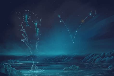 Ahmad Alromeadheen - Pisces Constellation Painting (Zodiac Set)