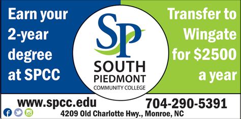 SOUTH PIEDMONT COMMUNITY COLLEGE | Online Printable Coupons: USA Local Free Printable Shopping ...