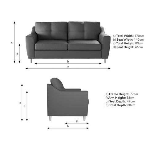 Baxter Fabric 3 Seater Sofa | Dunelm