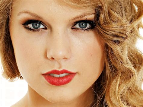 Beautiful Taylor Swift American Singer Red Lips HD desktop wallpaper : Widescreen : High ...