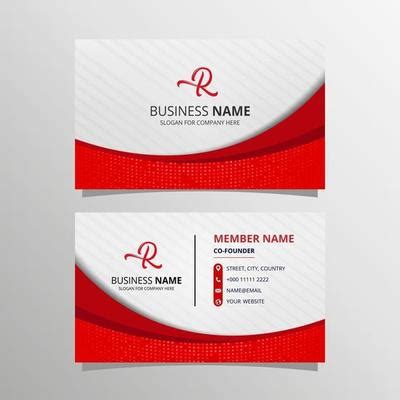 Red Business Card Vector Art, Icons, and Graphics for Free Download