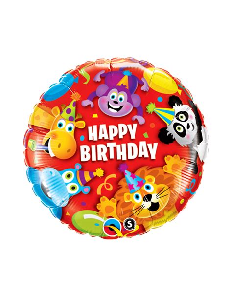 18 inches Happy Birthday Animals Balloon - AZ Gift & Trading