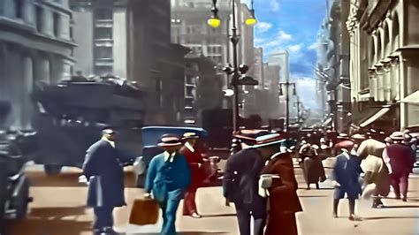 New York 1920s in color [60fps, Remastered] w/sound design added - YouTube