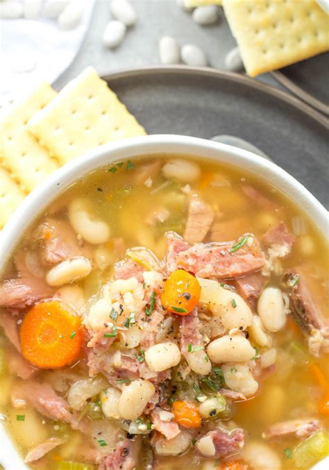 Slow Cooker Ham and Bean Soup - Simply Made Recipes