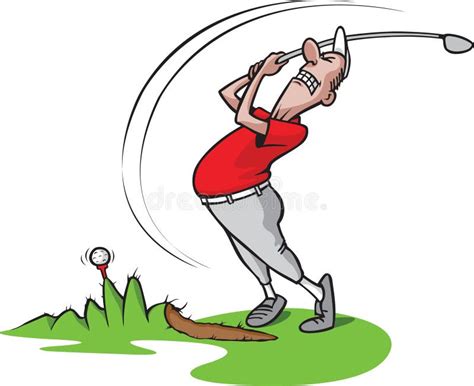 Goofy golf guy 3 stock vector. Image of golfer, clumsy - 10795568
