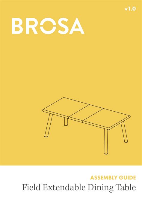 BROSA FIELD EXTENDABLE DINING TABLE ASSEMBLY MANUAL Pdf Download | ManualsLib