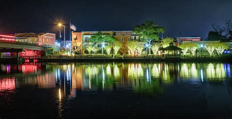 Milton, FL - Riverwalk at Christmas Photograph by Bill Chambers - Pixels