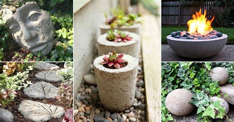 48 DIY Concrete Ideas for Garden | DIY Cement Projects