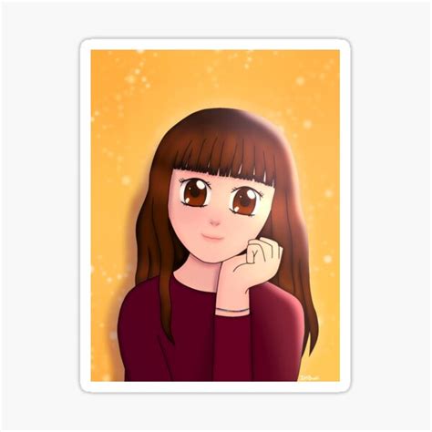 "Girl in Red" Sticker for Sale by ItsDudi | Redbubble