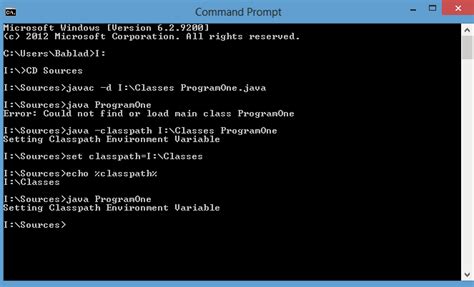 Usage of javac command with -d option and java command with -classpath ...