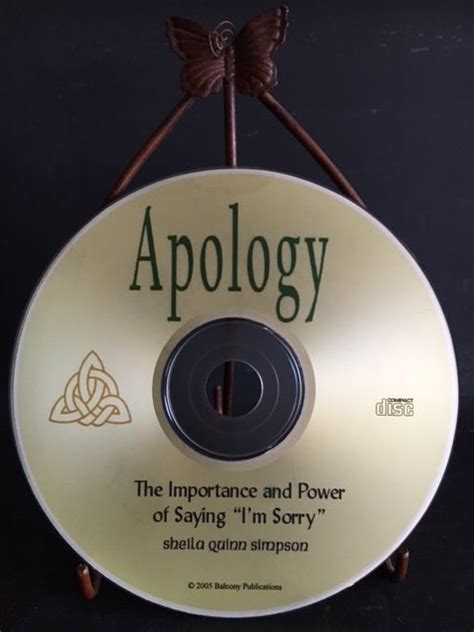 Apology Book CD now available at Friends on Purpose