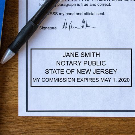 New Jersey Notary Stamps & Supplies