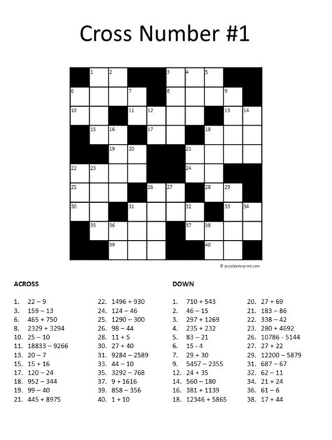 Printable Crosswords For 6 Year Olds | Printable Crossword Puzzles