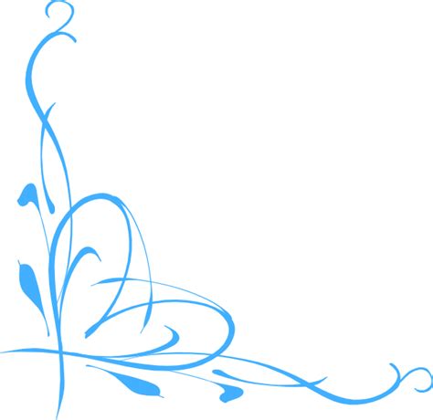 Blue Vine Clip Art at Clker.com - vector clip art online, royalty free ...