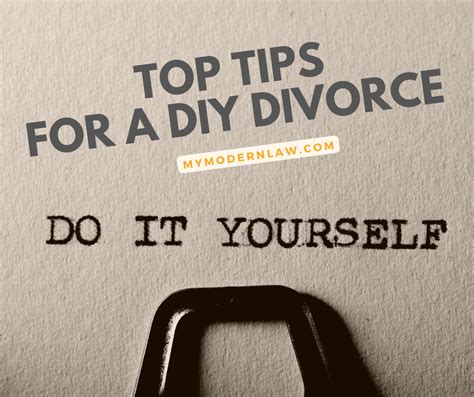 Tips for a DIY Divorce | Modern Law