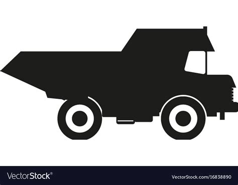 Truck black silhouette icons black icon on Vector Image