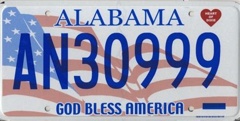 Alabama State License Plate This is the official license plate for the state of Alabama as it ...