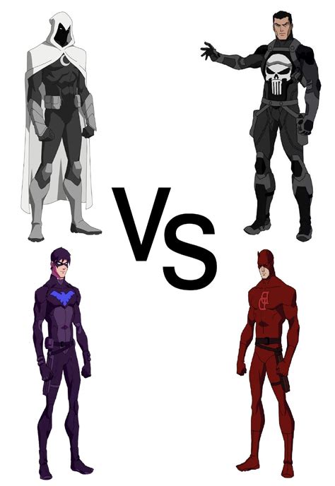 BattleWorld Fight #57 - Moon Knight vs Daredevil vs Nightwing vs ...