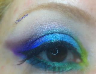 Tinklesmakeup: Eye makeup look shiny turquoise