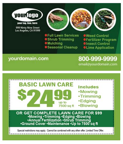Lawn Care Business Cards / Lawn Service Business Cards The Lawn Solutions : Promote your lawn ...