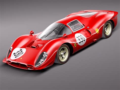 Ferrari p330 P3 1966 3D Model .max .obj .3ds .fbx .c4d .lwo .lw .lws ...