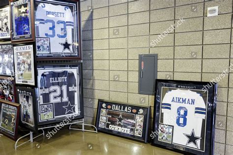 Dallas Cowboys Memorabilia Displayed Inside Att Editorial Stock Photo ...