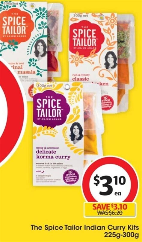 The Spice Tailor Indian Curry Kits 225g-300g offer at Coles