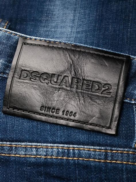 Dsquared2 logo-print Distressed Jeans - Farfetch