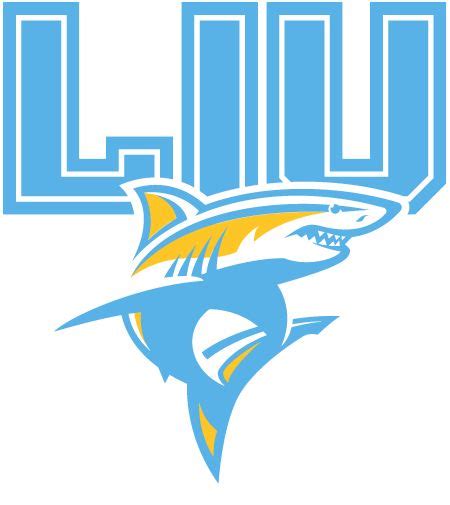 LIU Sharks Logo Primary Logo (2019-Pres) - SportsLogos.Net | Shark logo ...