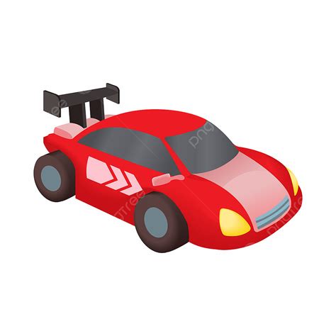 Car Racing Track Vector Design Images, Red Race Car Icon Cartoon Style ...