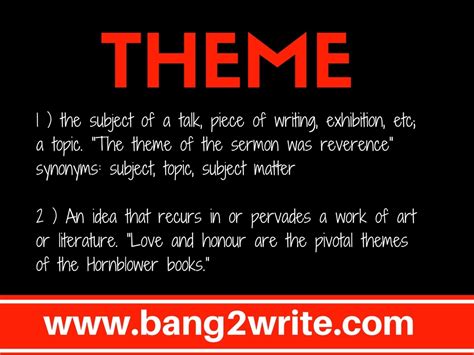 3 Important Tips About Theme And Story - Bang2write