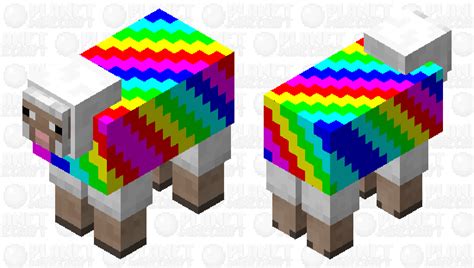 Rainbow Sheep Minecraft Mob Skin