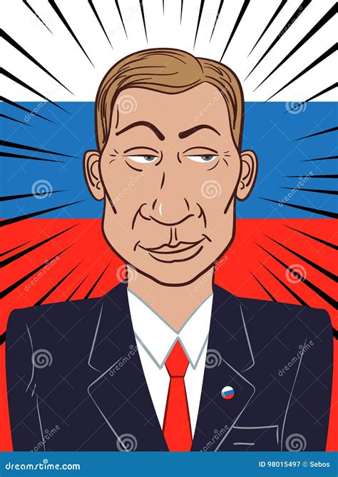 May 25. 2017 Vladimir Putin. Cartoon Vector | CartoonDealer.com #93165305