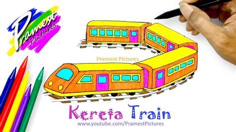 Gambar Gambar Draw Train Transportation Coloring Pages Youtube Mewarnai ...