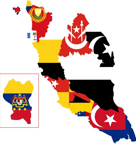 Malaysia Map Flag - Malaysia Map And Flag Illustration stock vector art ...