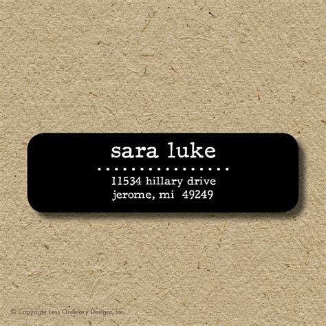 Modern return address labels personalized address stickers | Etsy | Personalized return address ...