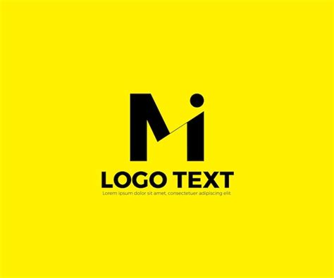 Premium Vector | Mi logo design for communication company