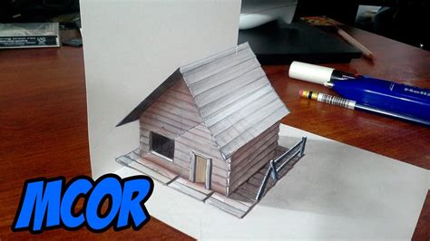 Como Hacer Una Casa En 3d Dibujo Paso A Paso - IMAGESEE