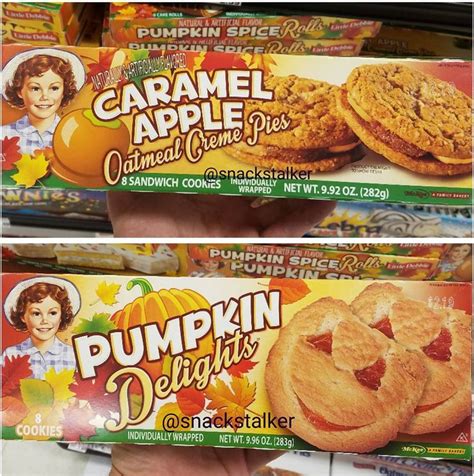 Little Debbie Fall Treats 2017 ...Caramel Apple Oatmeal Creme Pies and Pumpkin Delights ...