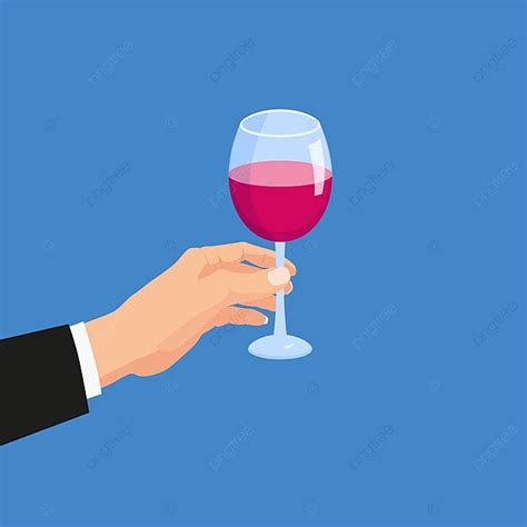 Red Wine Glass Clipart Transparent Background, Hand Holding A Glass Of Red Wine, Banner, Female ...