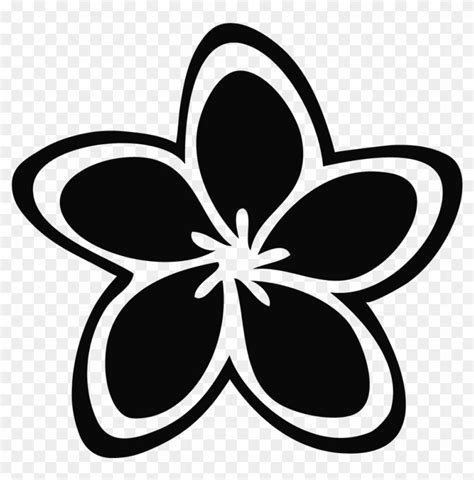 Download and share clipart about Black And White Clipart Flower - Plumeria Clip Art Black And ...