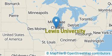 Lewis University Campus Map