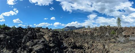 Lava Flow at Sunset Crater Arizona Stock Photo - Image of national ...