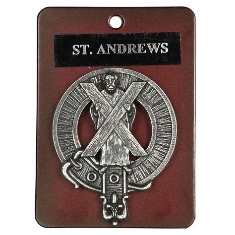 Saint Andrew's Cross Cap Badge/Brooch | Kilts-n-Stuff.com