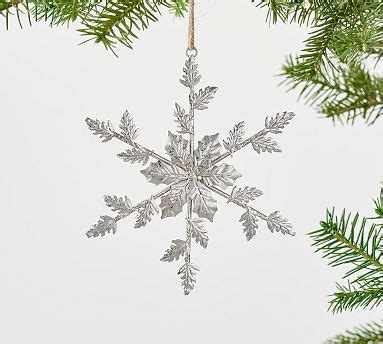 Silver Snowflake Ornament | Pottery Barn