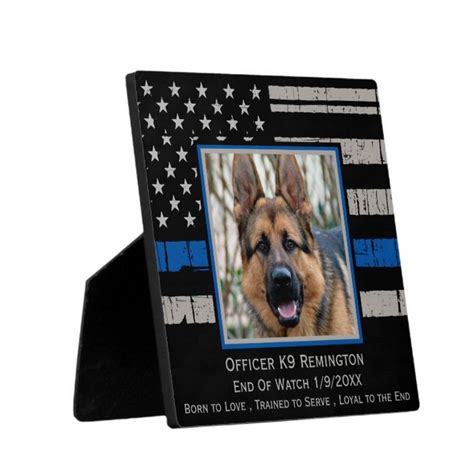 Police K9 Memorial Police Dog Memorial Gift K9 Officer | Etsy